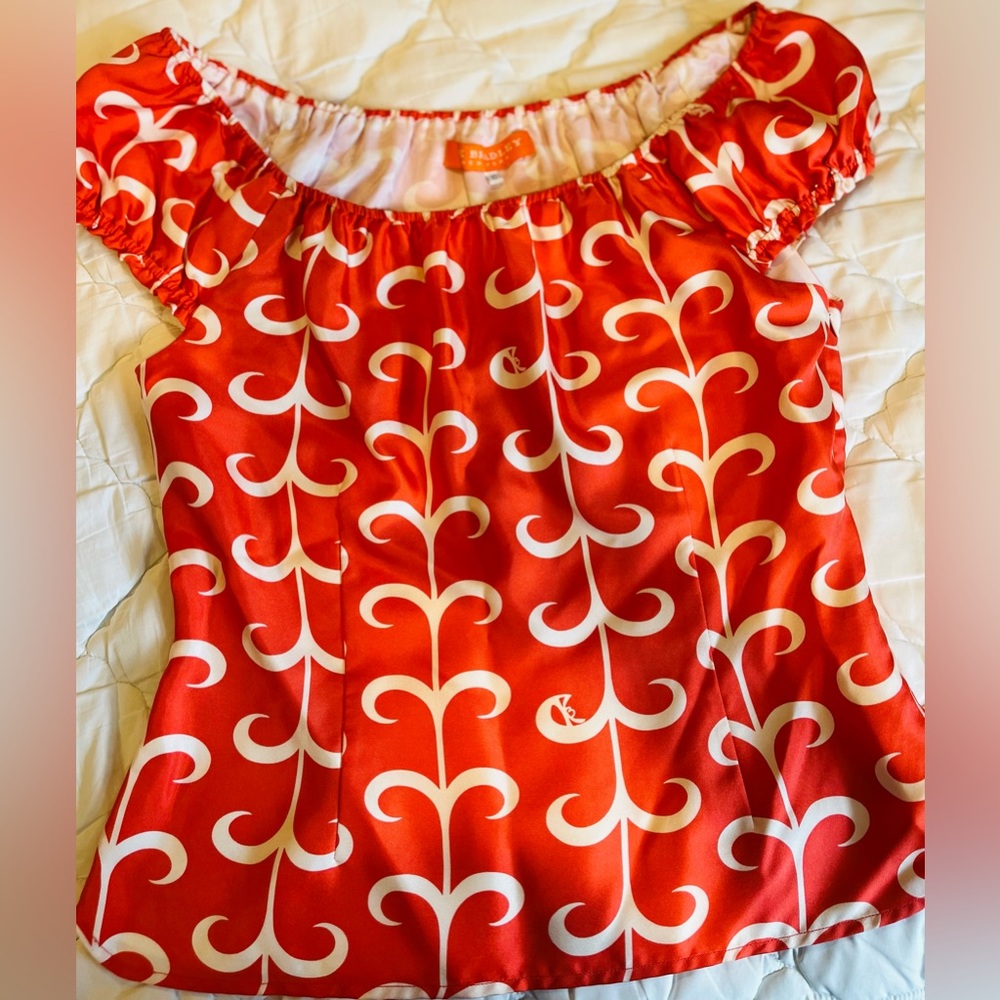 Women’s coral blouse